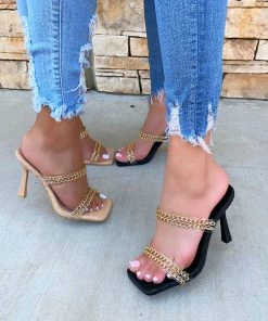 LaModishBoutique Heels-Wedges Mila Heels- Black