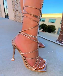 LaModishBoutique Penelope Sister Heels - Rose Gold New Arrivals