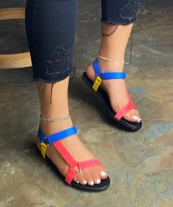 LaModishBoutique Bexley Velcro Sandals - Multi Colors FINAL SALE New Arrivals
