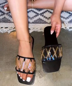 LaModishBoutique Anela Sandals -Black (FINAL SALE)