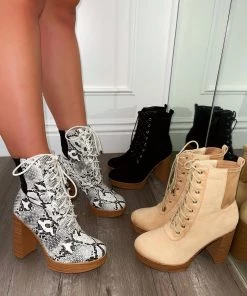 LaModishBoutique Hazel Bootie - Snake