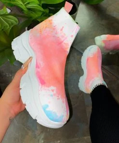 LaModishBoutique New Arrivals Journee Slip-On Sneakers - Melon