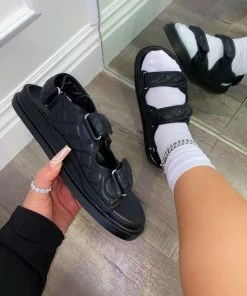 LaModishBoutique Coco Sandals- Black FINAL SALE