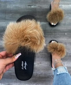 LaModishBoutique Nicole Slides - Tan FINAL SALE