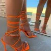 LaModishBoutique New Arrivals Penelope Sister Heels - Orange