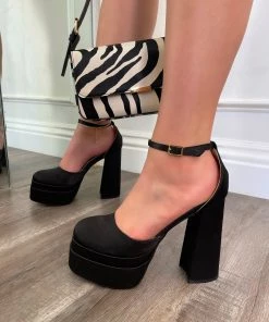 LaModishBoutique New Arrivals Harper Platform Heels - Black