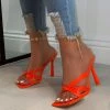 LaModishBoutique New Arrivals Elina Mules - Orange