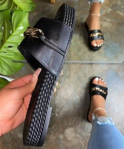 LaModishBoutique Sunny Espadrille Sandals - Black New Arrivals
