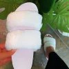 LaModishBoutique Vicky Double Sandals - White (FINAL SALE)