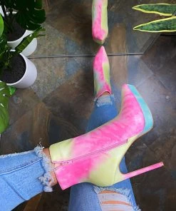 LaModishBoutique New Arrivals Lucy Booties- Tie Dye (FINAL SALE)