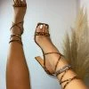 LaModishBoutique New Arrivals Electric Lace-Up Heels- Leopard