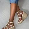 LaModishBoutique Lillie Wedges- White New Arrivals