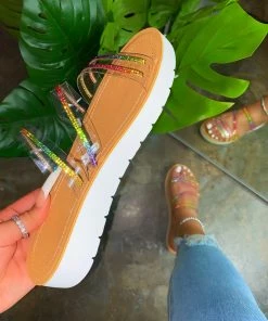 LaModishBoutique Avalon Sandals- Multi Clear Must Haves