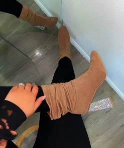 LaModishBoutique Bailey Booties- Taupe (FINAL SALE)