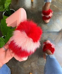 LaModishBoutique Vianey Fur Mule - Pink (FINAL SALE)