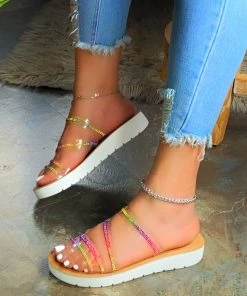 LaModishBoutique Avalon Sandals- Multi Clear Must Haves