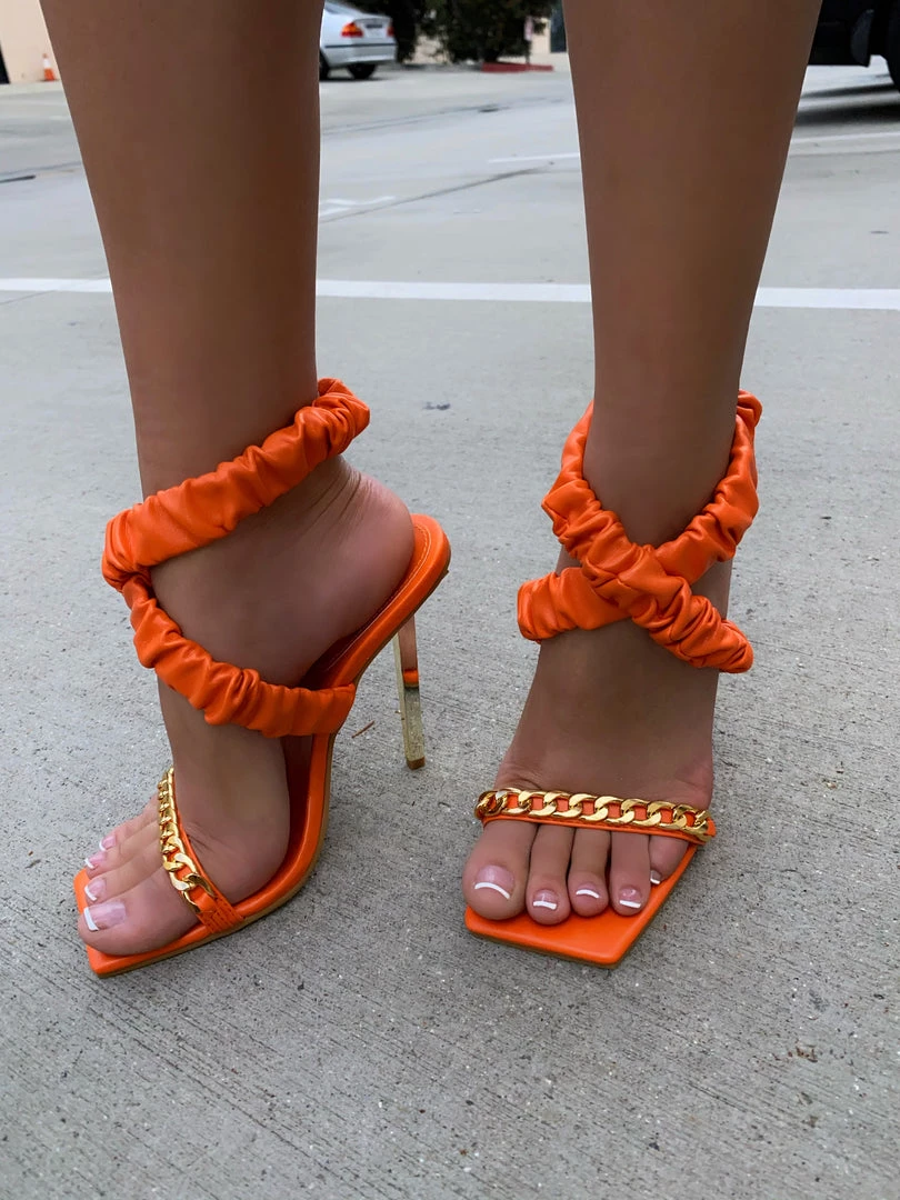 LaModishBoutique New Arrivals Zendya Heels - Orange 1 LaModishBoutique New Arrivals Zendya Heels - Orange