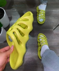 LaModishBoutique Uriel Slippers- Green (FINAL SALE)