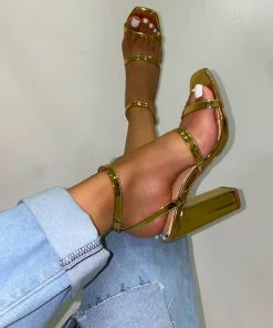 LaModishBoutique New Arrivals Alessia Heels - Gold