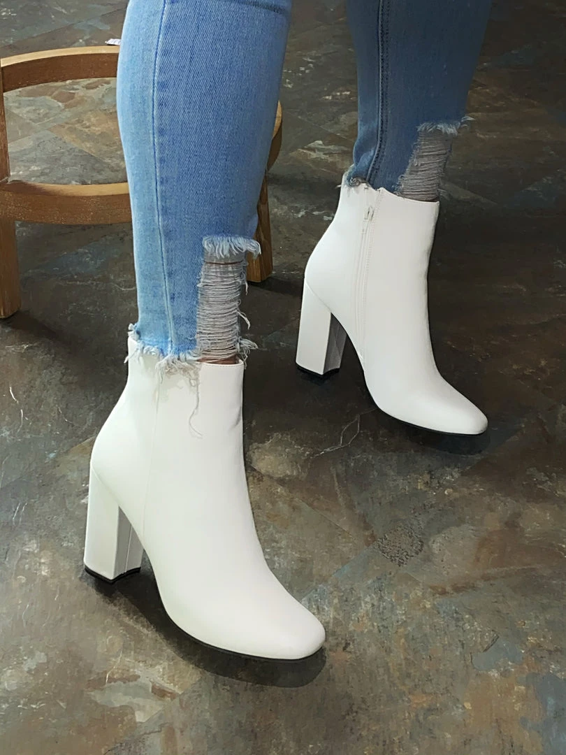 LaModishBoutique Bette Boots - White Wet Pu New Arrivals 3 LaModishBoutique Bette Boots - White Wet Pu New Arrivals