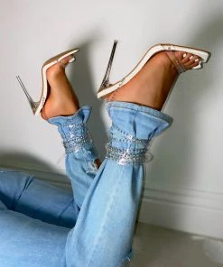 LaModishBoutique Dola Lace-up Heels - White New Arrivals
