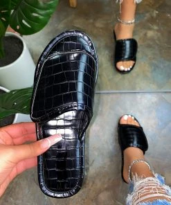 LaModishBoutique North Velcro Sandals - Black (FINAL SALE)