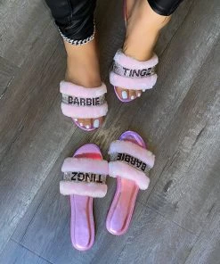 LaModishBoutique Barbie Tingz Slippers-Pink (FINAL SALE)