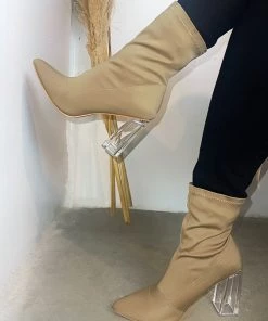 LaModishBoutique Eva Booties- Taupe FINAL SALE