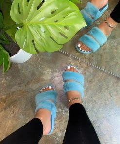 LaModishBoutique Vicky Double Sandals - Sage (FINAL SALE)