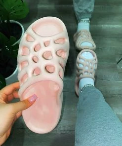 LaModishBoutique Uriel Slippers- Blush (FINAL SALE)