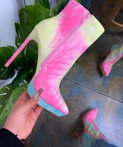 LaModishBoutique New Arrivals Lucy Booties- Tie Dye (FINAL SALE)
