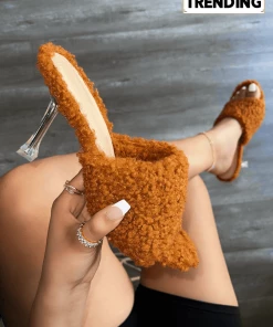 LaModishBoutique New Arrivals Julianne Slip-On Sherling- Tan FINAL SALE